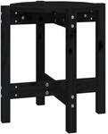 vidaXL Couchtisch Schwarz &Oslash; 42,5x45 cm Massivholz Kiefer 822316