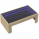 vidaXL Couchtisch mit Infinity-LED Sonoma-Eiche 90x50x30 cm 847618