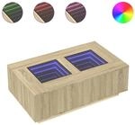vidaXL Couchtisch mit Infinity-LED Sonoma-Eiche 116x69x40 cm 3284058
