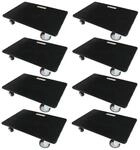PROREGAL MegaDeal 8x Transportroller 4 Rollen HxBxT 15x40x60 cm Traglast 500kg