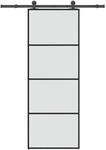 vidaXL Schiebet&uuml;r mit Beschlag 76x205 cm ESG-Glas & Aluminium 3332862