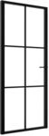 vidaXL Innent&uuml;r ESG Glas und Aluminium 83x201,5 cm Schwarz 151203