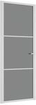 vidaXL Innent&uuml;r 83x201,5 cm Wei&szlig; ESG-Glas und Aluminium 350585