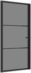 vidaXL Innent&uuml;r 102,5x201,5 cm Schwarz ESG-Glas und Aluminium 350563