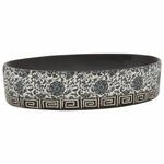 vidaXL Aufsatzwaschbecken Schwarz Blau Oval 56,5x36,5x13,5 cm Keramik 155114