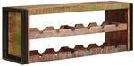 vidaXL Weinregal Braun 120 x 45 x 33 cm Massives Altholz 4104765