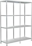 Schulte Set 1 Steckregal und 1 Anbauregal Wei&szlig; 180 cm x 140 cm x 50 cm