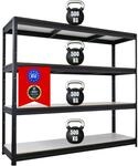 PROREGAL Schwerlastregal Dino HxBxT 180x200x60cm 4 Melamin-Ebenen 16mm Fachlast 500kg