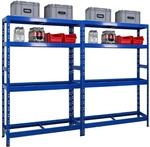 PROREGAL Mega Deal 2x Reifenregal Tiger 180x120x40 cm Bis Zu 12 Reifen Auf 2 Ebenen