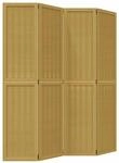 vidaXL 4 Tlg Raumteiler Braun Massivholz Paulownia 358818