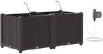 vidaXL Garten-Pflanzgef&auml;&szlig; 2 Stk Braun Stahl 42002822