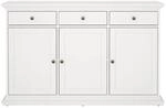 ebuy24 Venedig Sideboard 3 T&uuml;ren und 3 Schubladen Wei&szlig;