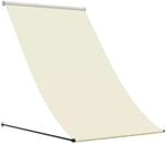 vidaXL Markise Einziehbar Creme 100x150 cm Stoff und Stahl 368757