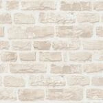 Bricoflor Mauer Tapete in 3D Optik Beige Vliestapete in Steinoptik Ideal f&uuml;r