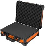 HMF 15502-18 Transportkoffer Rasterschaumstoff Universalkoffer 39 x 29 x 12 cm Orange
