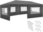 Tectake Pavillon Novara 6 x 3 M Im Stecksystem 5 Abnehmbare Seitenteile 600 x 300 x