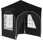 vidaXL Pop-Up Partyzelt 192 x 192 x 245 cm Schwarz 42019843