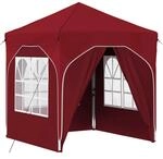 vidaXL Pop-Up Partyzelt 192 x 192 x 245 cm Bordeauxrot 42019840