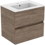 Ideal Standard M&ouml;belpaket Eurovit+ Unterschrank und Waschtisch 61 cm Nussbaum