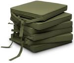 Beautissu 6er Set Loft SK Stuhlkissen Olivgr&uuml;n 45x40x5cm