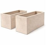 Ondis24 2x Pflanzk&uuml;bel Pflanzkasten Blumenk&uuml;bel Vulkano 50 L Leinen