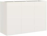 vidaXL Pflanzk&uuml;bel Wei&szlig; 120x40x80 cm Kaltgewalzter Stahl 860718