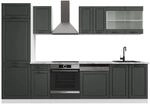 Vicco R-Line K&uuml;chenzeile Anthrazit Landhaus/Wei&szlig; 300 cm ohne Arbeitsplatte...