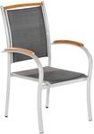 Merxx Siena Stapelsessel 2er-Set Silber-Grau