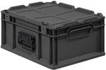PROREGAL Eurobox Nextgen Portable HxBxT 18,5x30x40cm 16 Liter Schwarz Eurobeh&auml;lter