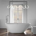 Bernstein Freistehende Badewanne ROMA 2.0 Wei&szlig; Gl&auml;nzend 170x75x58 cm
