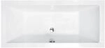 Bad Land Badewanne Rechteck QUADRO 180x80 + Kopfst&uuml;tze KODI Ablauf F&uuml;&szlig;e