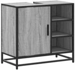 vidaXL Waschbeckenunterschrank Grau Sonoma 65x33x60 cm Holzwerkstoff 849287