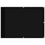 vidaXL Balkon-Sichtschutz Schwarz 75x700 cm 100 % Polyester-Oxford 4000361
