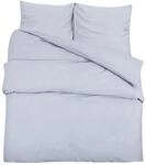 vidaXL Bettw&auml;sche-Set Grau 135x200 cm Leichte Mikrofaser 135957