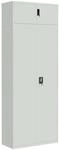 vidaXL Aktenschrank Hellgrau 90x40x240 cm Stahl