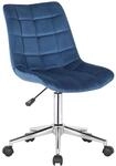 CLP B&uuml;rostuhl Medford Samt Blau