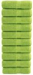 vidaXL Premium-Seift&uuml;cher 10 Stk ApfelGr&uuml;n 30x30 cm 600 g/m2 Baumwolle
