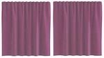 vidaXL Voile Vorh&auml;nge mit Stangentaschen 2 Stk Lila 4102201