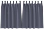 vidaXL Verdunkelungs-Vorh&auml;nge mit Ringen Anthrazit Polyester 4107558