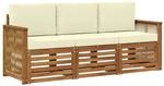 vidaXL Sofagarnituren mit Kissen 3 Stk Massivholz Akazie 3383966