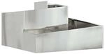 vidaXL Garten-Pflanzgef&auml;&szlig; Silber 80 x 80 x 50 cm Verzinkter Stahl 873583