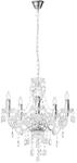 Lindby Kronleuchter Merida 9621171 Retro Vintage Antik in Transparent 5-flammig E14