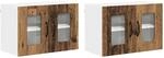 vidaXL K&uuml;chenwandschrank 2 Stk Altholz 60 x 31 x 40 cm Holzwerkstoff 884631