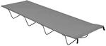 vidaXL Campingbett 180x60x19 cm Oxford-Gewebe und Stahl Grau 312481