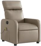 vidaXL Massagesessel Elektrisch Cappuccino-Braun Kunstleder Modell 9