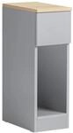 SoBuy Nachttisch mit Schublade Beistelltisch Nachtschrank Hellgrau FBT111-HG