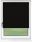 Deco-Raum Plissee Basic ohne Bohren 60x150cm Schwarz Blickdicht Klemmfix