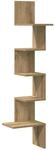 vidaXL Wand-Eckregal Artisan-Eiche 32x32x127,5 cm Holzwerkstoff 860525