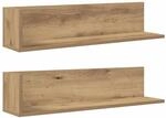 vidaXL Wandregale 2 Stk Artisan-Eiche 75x16,5x16,5 cm Holzwerkstoff 860039