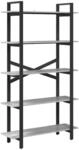 vidaXL B&uuml;cherregal Graues Sonoma 100 x 33,5 x 178 cm Holzwerkstoff 883937